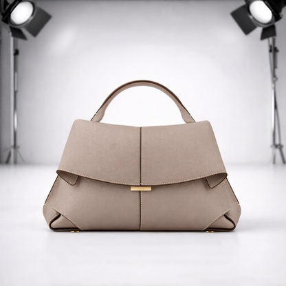 Women's Genuine Leather Structured Handbag