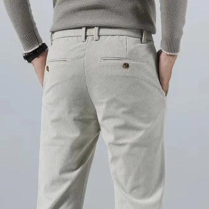 Carello Slim Fit Corduroy Chino Pants