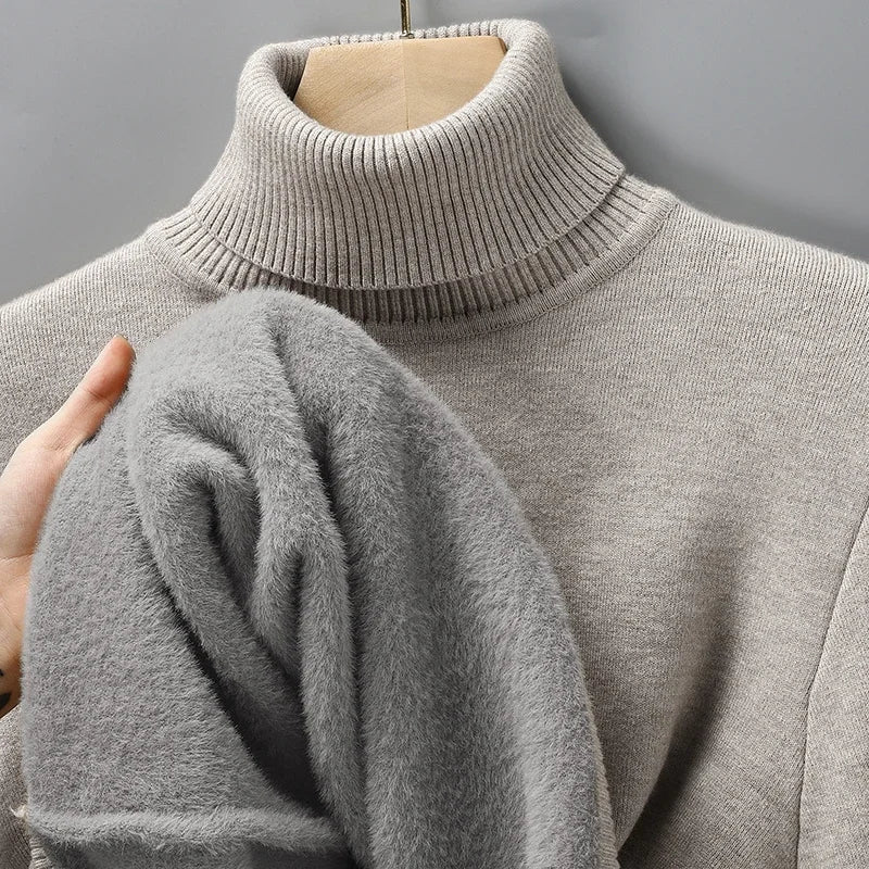 Men's Merino Wool Turtleneck Sweater