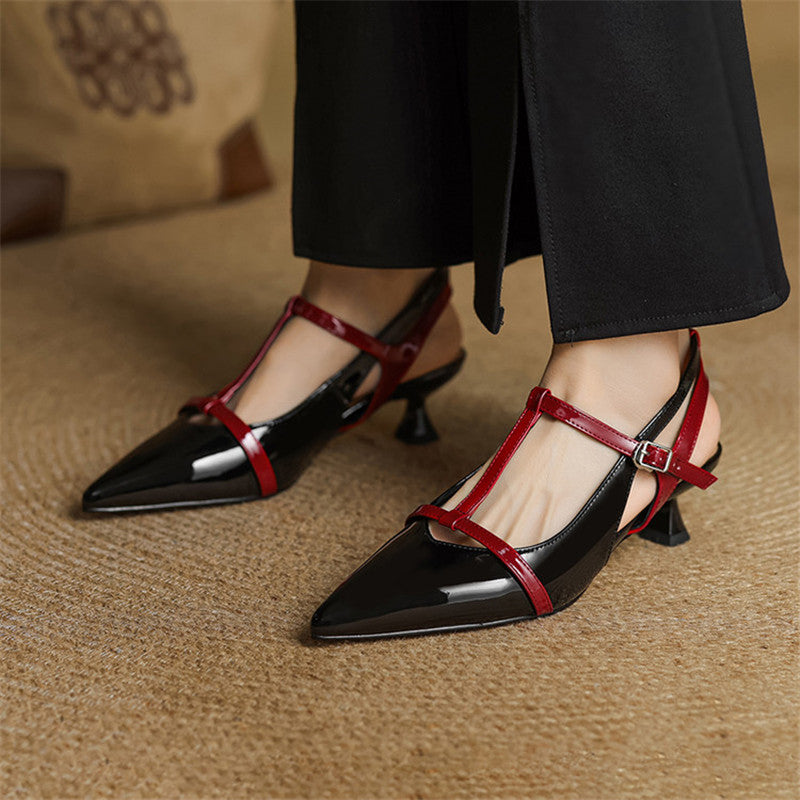 Women's Genuine Leather Mary Jane Orthopedic Heels