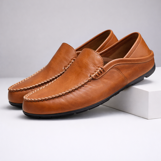 Men's Genuine Leather Orthopedic Slip-On Loafers