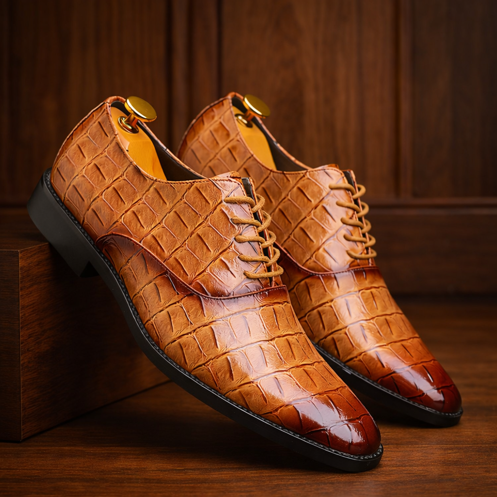 Men's Genuine Leather Orthopedic Dress Shoes