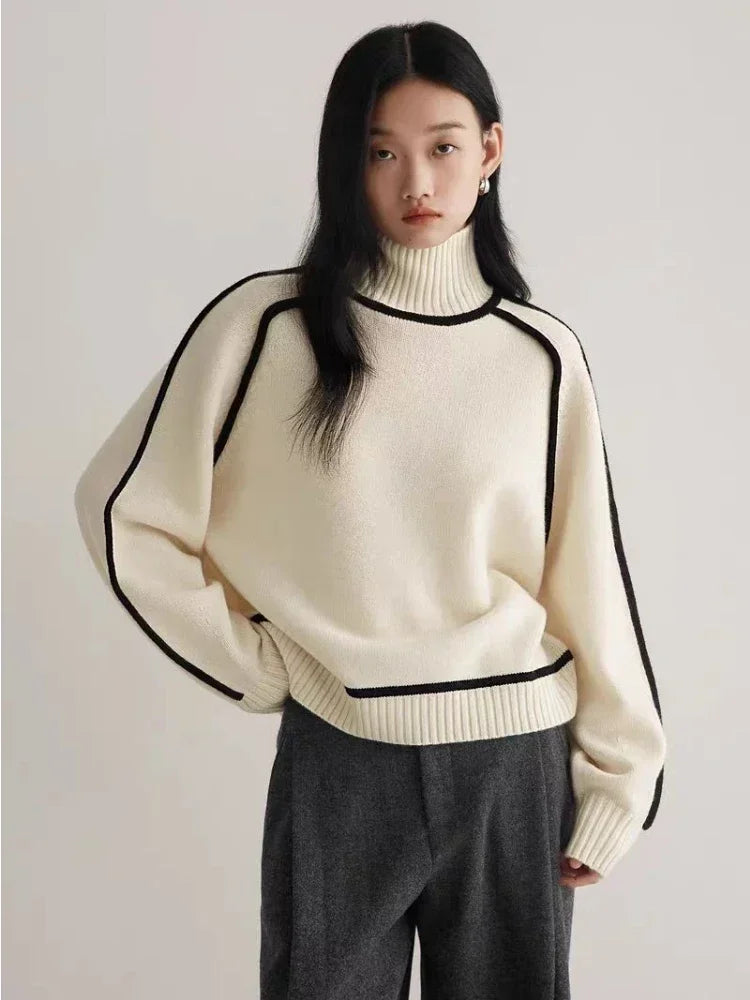 Celeste Ribbed Turtleneck Sweater
