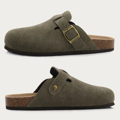 Men's Suede Slip-On Clog Shoes