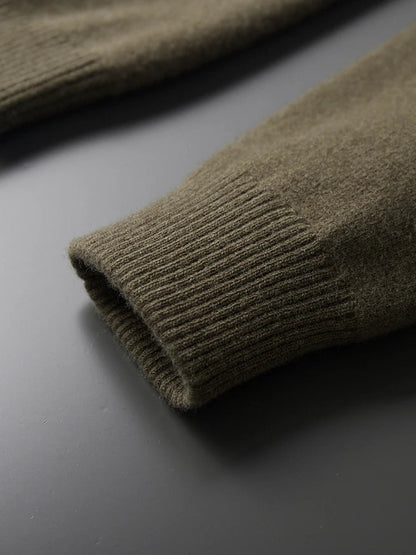 Vestaro Merino Wool Polo Cardigan Sweater
