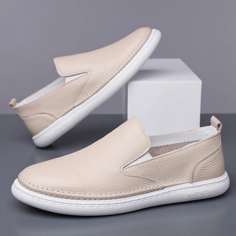 Men's Genuine Leather Orthopedic Slip-On Loafers