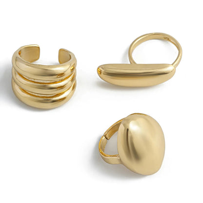 Women's Adjustable Metal Ring Set