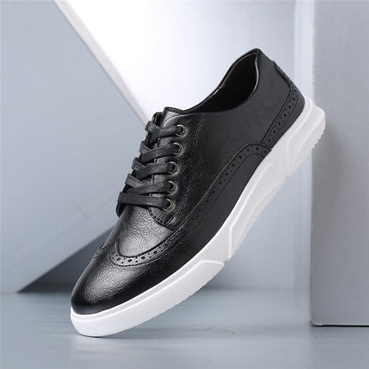Men's Genuine Leather Orthopedic Low-Top Sneakers