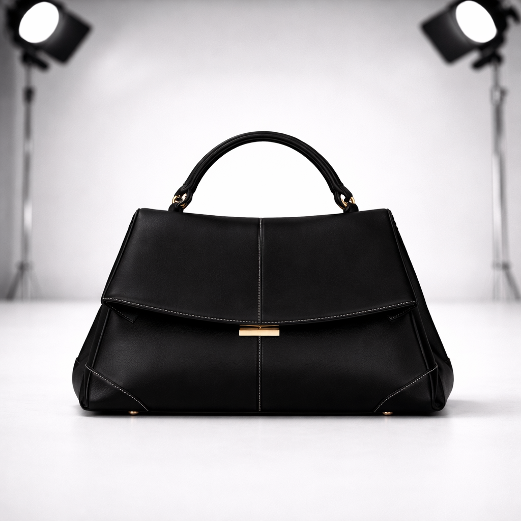 Women's Genuine Leather Structured Handbag