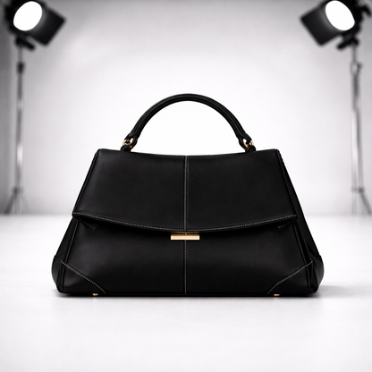 Women's Genuine Leather Structured Handbag