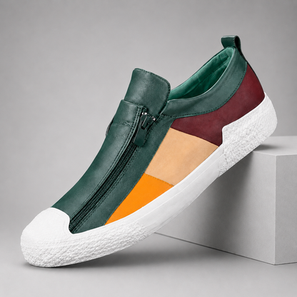 Women's Genuine Leather Orthopedic Slip-On Sneakers