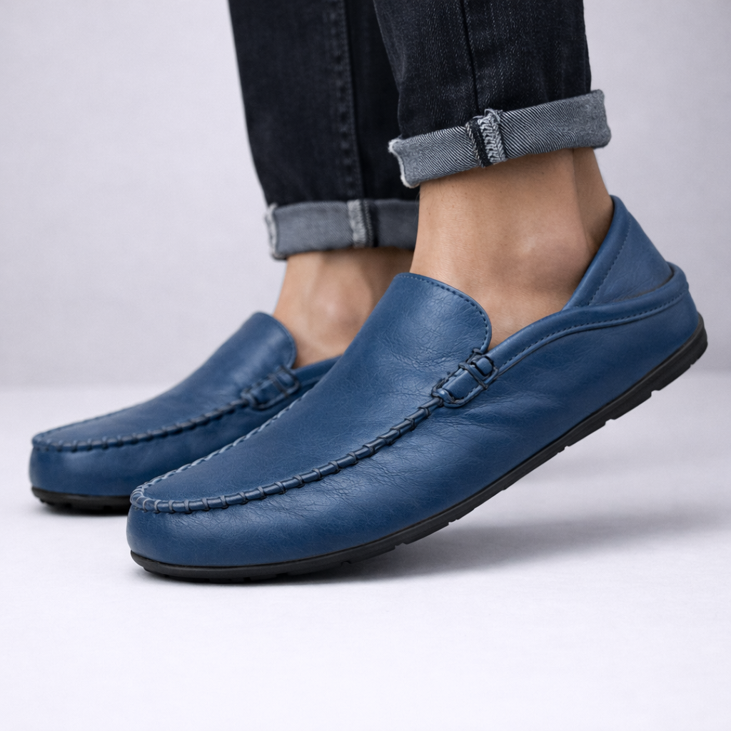 Men's Genuine Leather Orthopedic Slip-On Loafers
