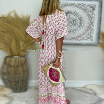 Boho Printed Maxi Dress – Women's Summer Dress
