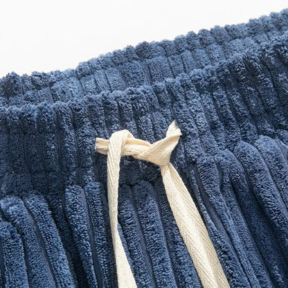 Draven Wide-Leg Corduroy Drawstring Pants