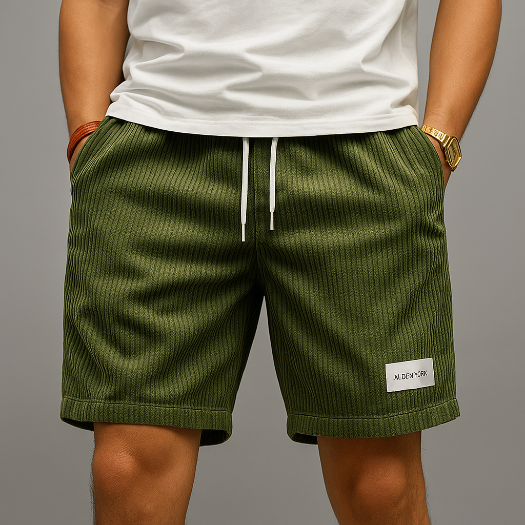 Men's Corduroy Drawstring Shorts