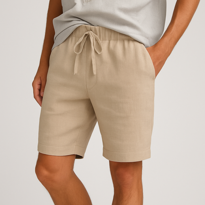 Men's Linen Drawstring Shorts