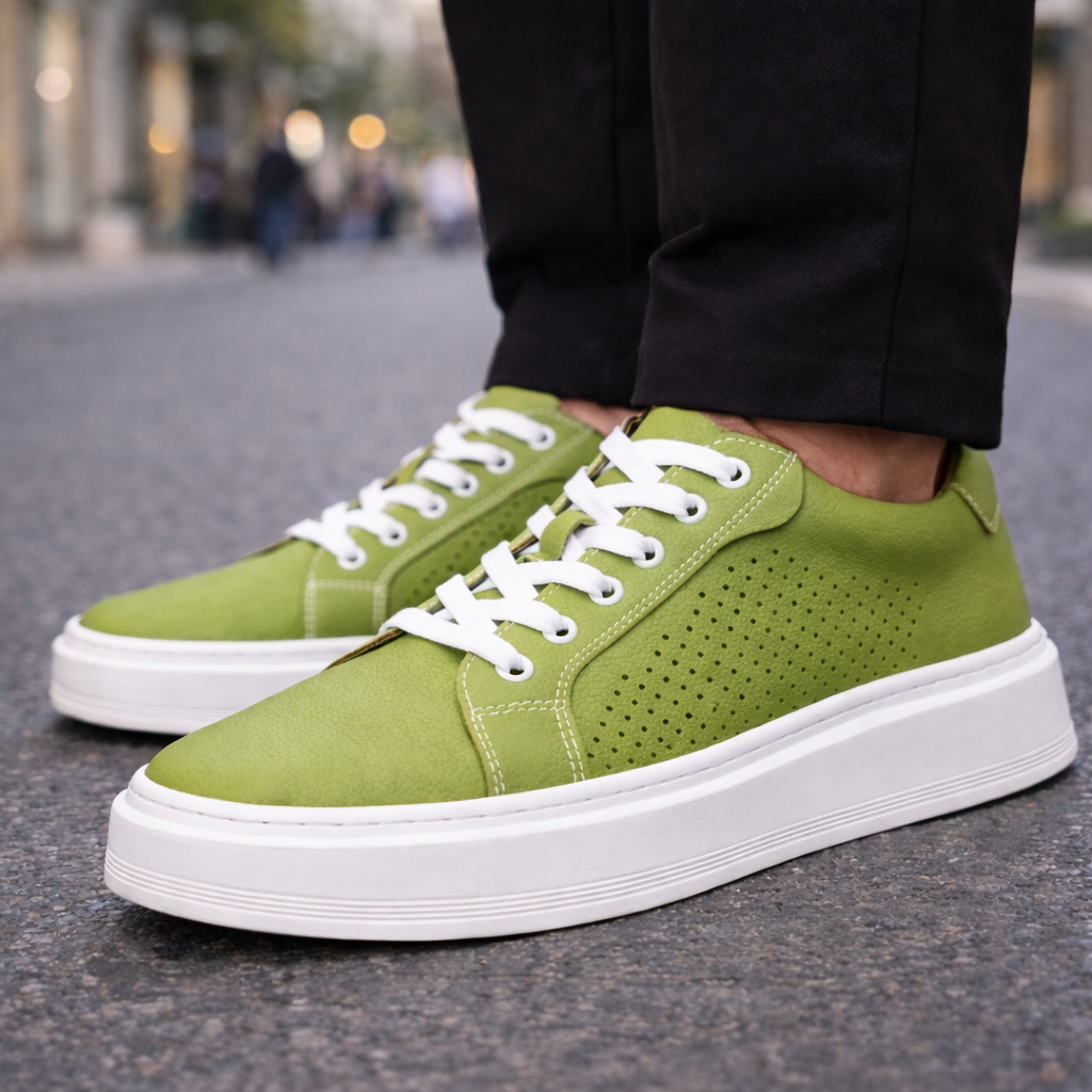Men's Genuine Leather Orthopedic Sneakers