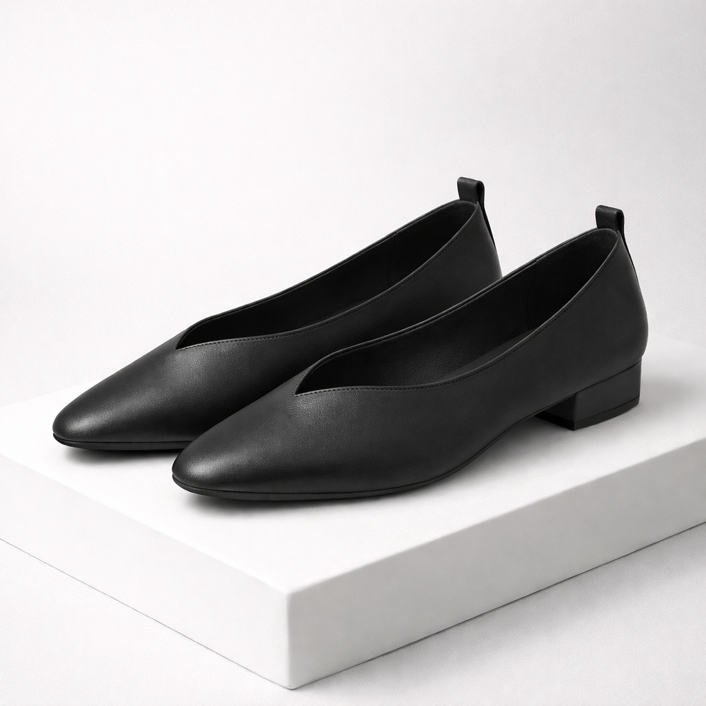 Women's Italian Leather Block Heel Orthopedic Pumps