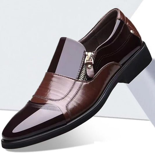 Women's Genuine Leather Side-Zip Orthopedic Shoes