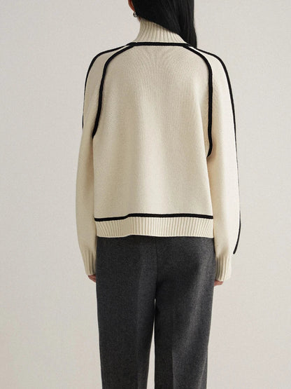 Celeste Ribbed Turtleneck Sweater