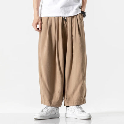 Theron Wide-Leg Cotton Sweatpants