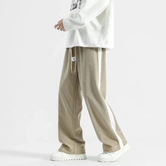 Breslin Wide-Leg Drawstring Sweatpants