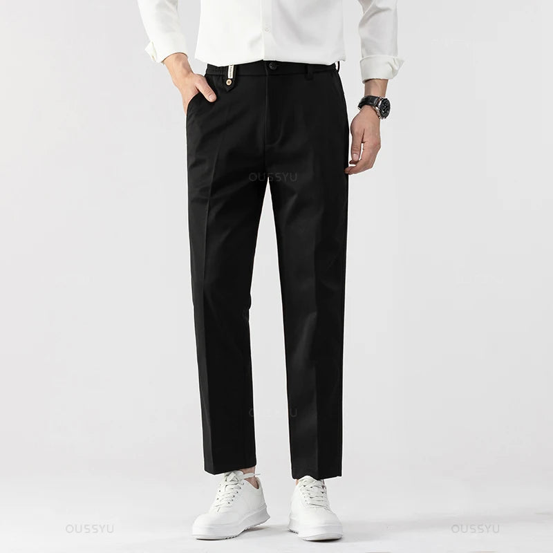 Men's Straight-Leg Dress Pants