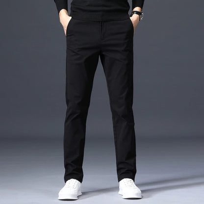 Men's Slim-Fit Cotton Dress Pants