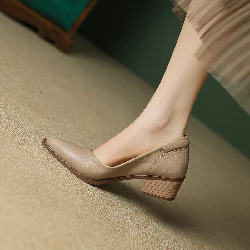 Women's Pointed-Toe Mid-Heel Pumps