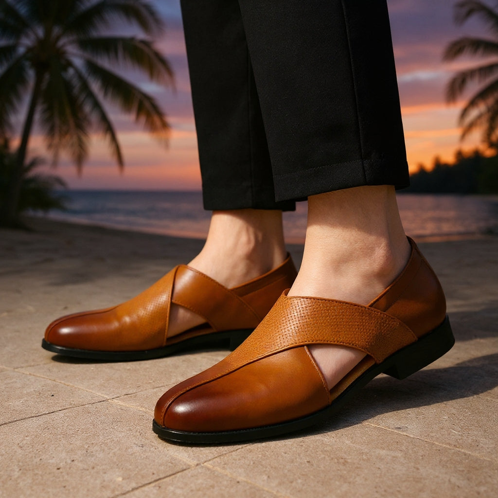 Men's Genuine Leather Orthopedic Slip-On Loafers