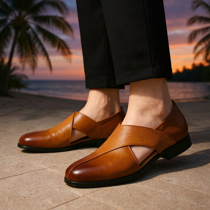 Men's Genuine Leather Orthopedic Slip-On Loafers