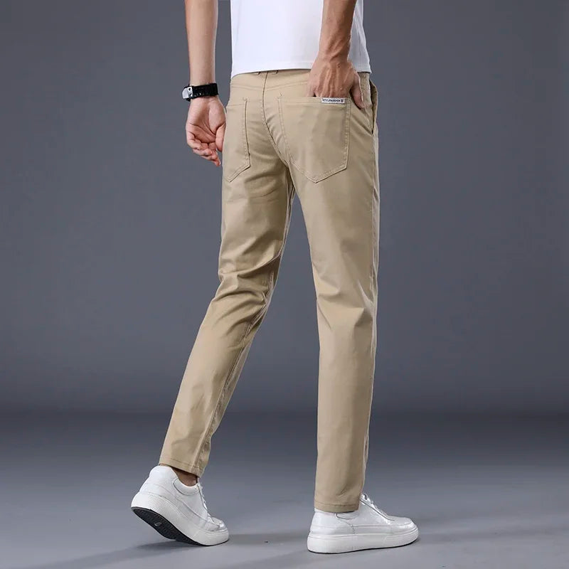 Calvero Slim Fit Cotton Dress Pants
