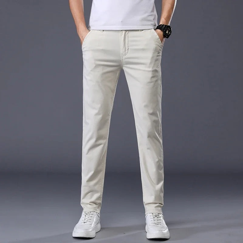 Calvero Slim Fit Cotton Dress Pants