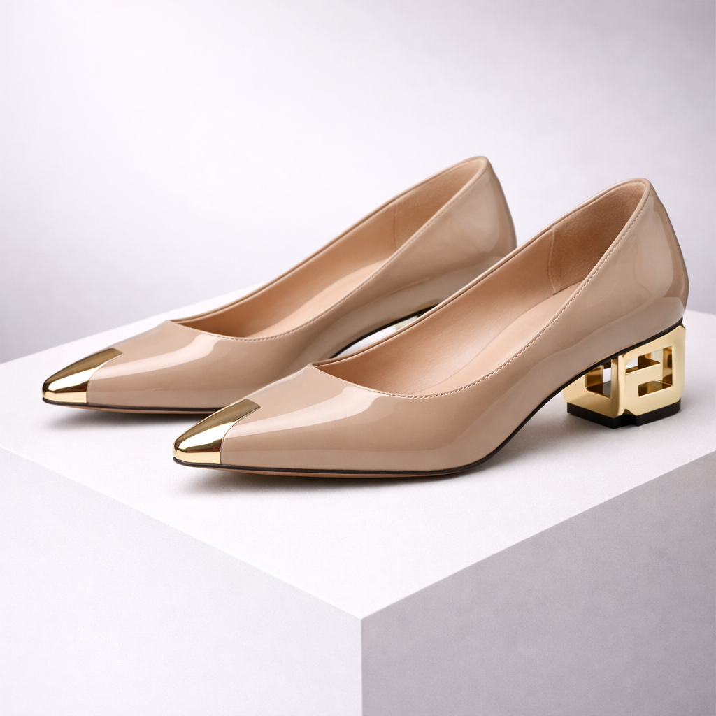 Women's Patent Leather Block Heel Pumps – Orthopedic Dress Heels