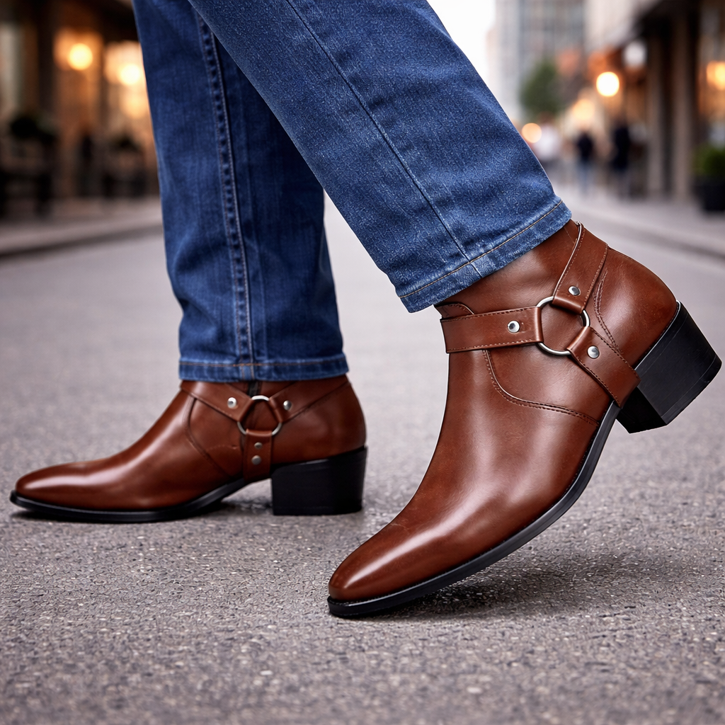 Tavero Orthopedic Leather Harness Boots