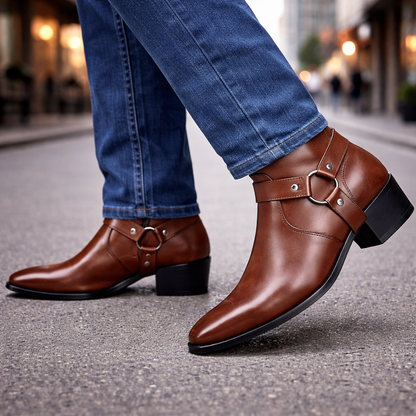 Tavero Orthopedic Leather Harness Boots