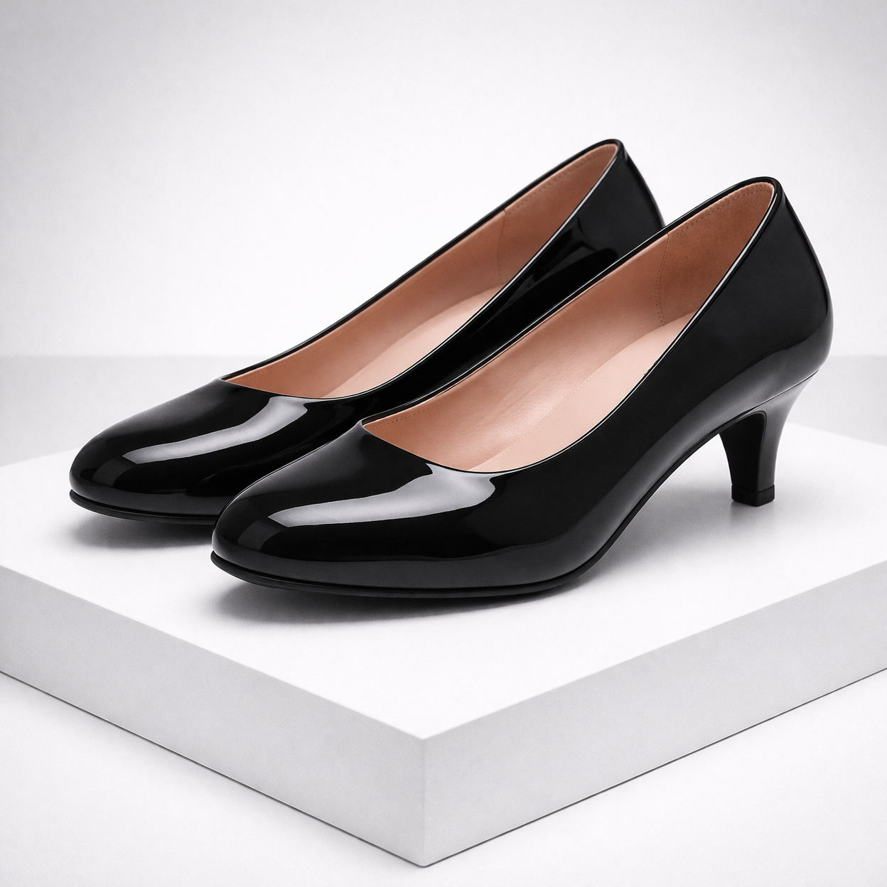 Women's Glossy Leather Orthopedic Pumps