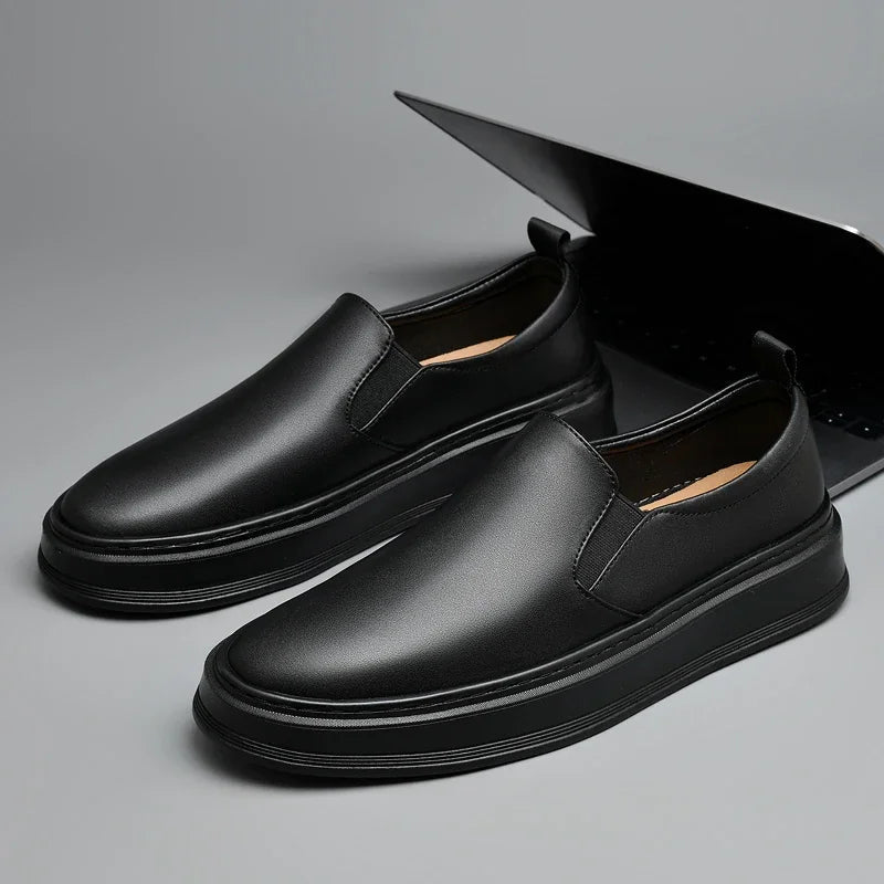 Men's Genuine Leather Slip-On Loafers