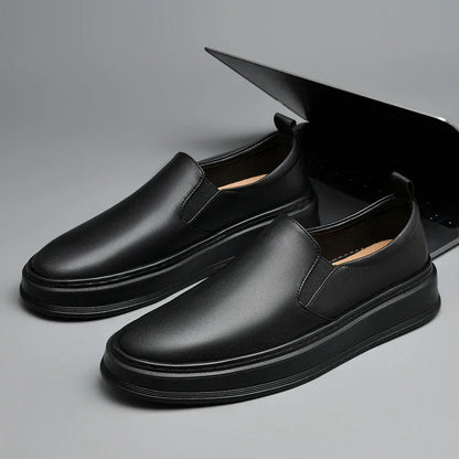 Men's Genuine Leather Slip-On Loafers