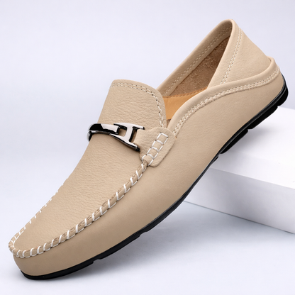 Men's Genuine Leather Slip-On Loafers