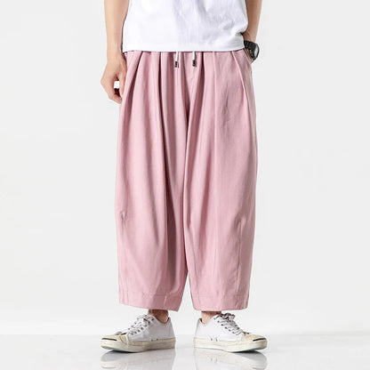 Theron Wide-Leg Cotton Sweatpants