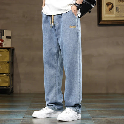 Harlow Drawstring Wide-Leg Denim Jeans
