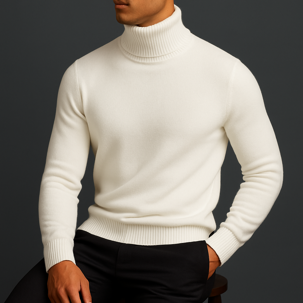 Men's Merino Wool Turtleneck Sweater
