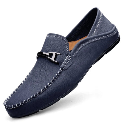 Men's Genuine Leather Slip-On Loafers