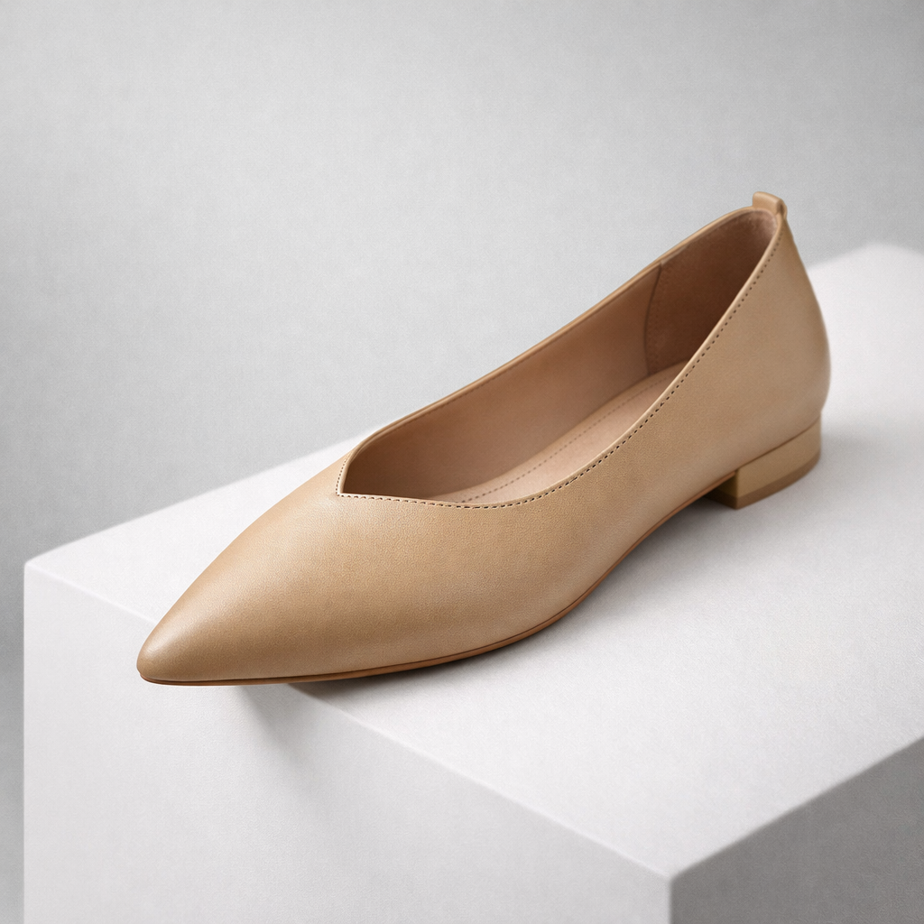 Women's Italian Leather Block Heel Orthopedic Pumps