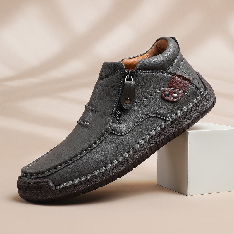 Men's Genuine Leather Orthopedic Ankle Shoes
