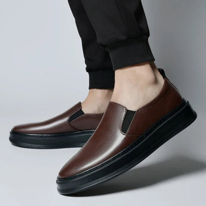 Men's Genuine Leather Slip-On Loafers