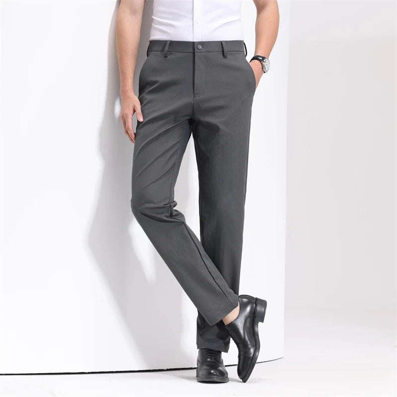 Montari Slim-Fit Cotton Trousers