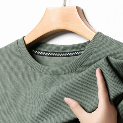 Men's Waffle Knit Crewneck T-Shirt