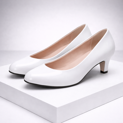 Women's Glossy Leather Orthopedic Pumps